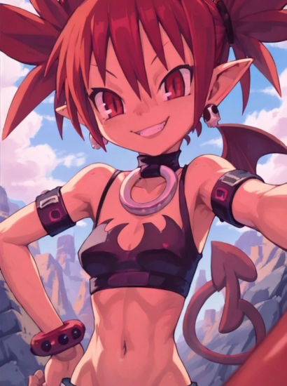 サンプル画像1:ディスガイアのエトナから送られてきた自撮り写真(自撮りサークル  イカスミ工房) [d_469143]