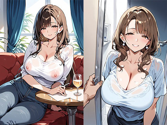 サンプル画像1:向かい部屋の欲求不満人妻と朝から晩まで淫乱子作りセックス(焼肉ショコラティエ) [d_469147]