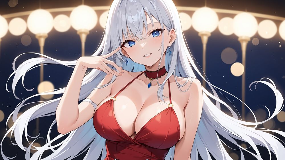 サンプル画像4:27万フォロワー！シルバーヘア美少女の秘密撮影会！(御一堂) [d_469223]