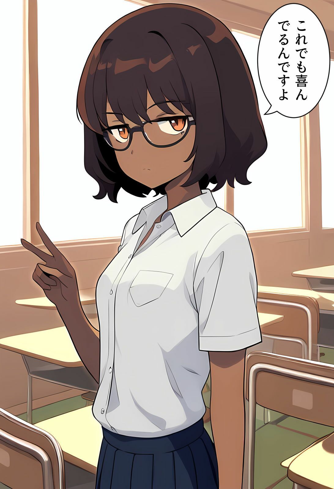 サンプル画像5:ホカホカ先輩いただきます(褐色眼鏡工房) [d_469227]