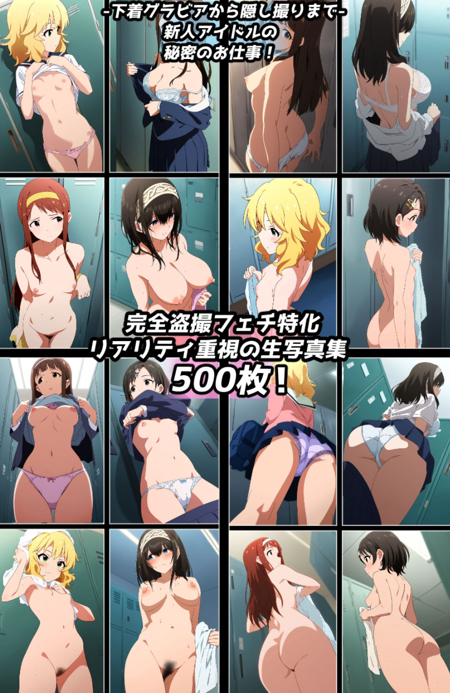 サンプル画像3:盗撮＆下着フェチ特化 2010年代アニメ作画特集 アイドル事務所編その5 -500枚を撮影-(青山堂) [d_469265]