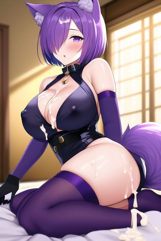 サンプル画像1:高貴な紫色獣耳少女の日常(潮吹きジョニー) [d_469430]