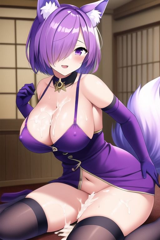 サンプル画像5:高貴な紫色獣耳少女の日常(潮吹きジョニー) [d_469430]