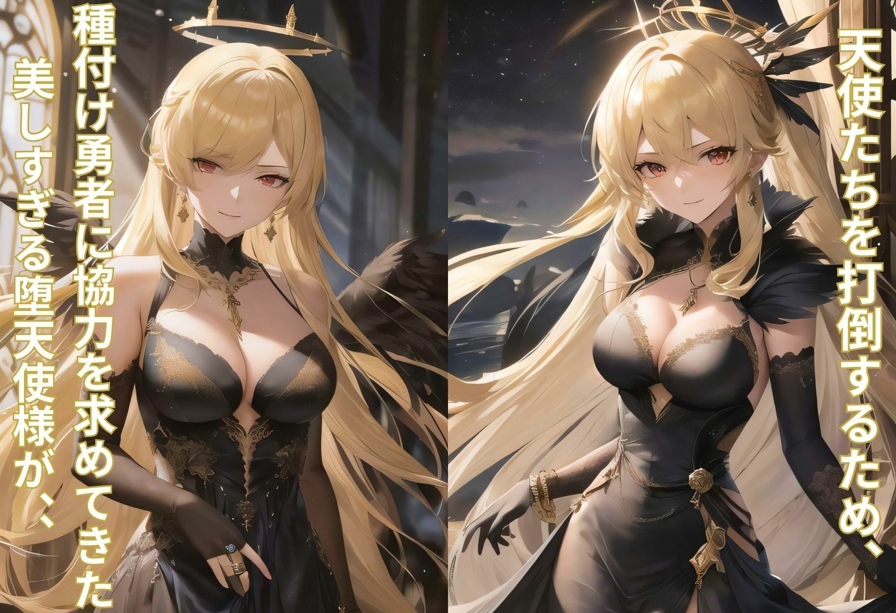 サンプル画像2:魔界を統べる堕天使様がチン棒に服従した件〜女王様気質の生意気ブロンド美女編〜(転生したら種付け勇者だった件) [d_469491]