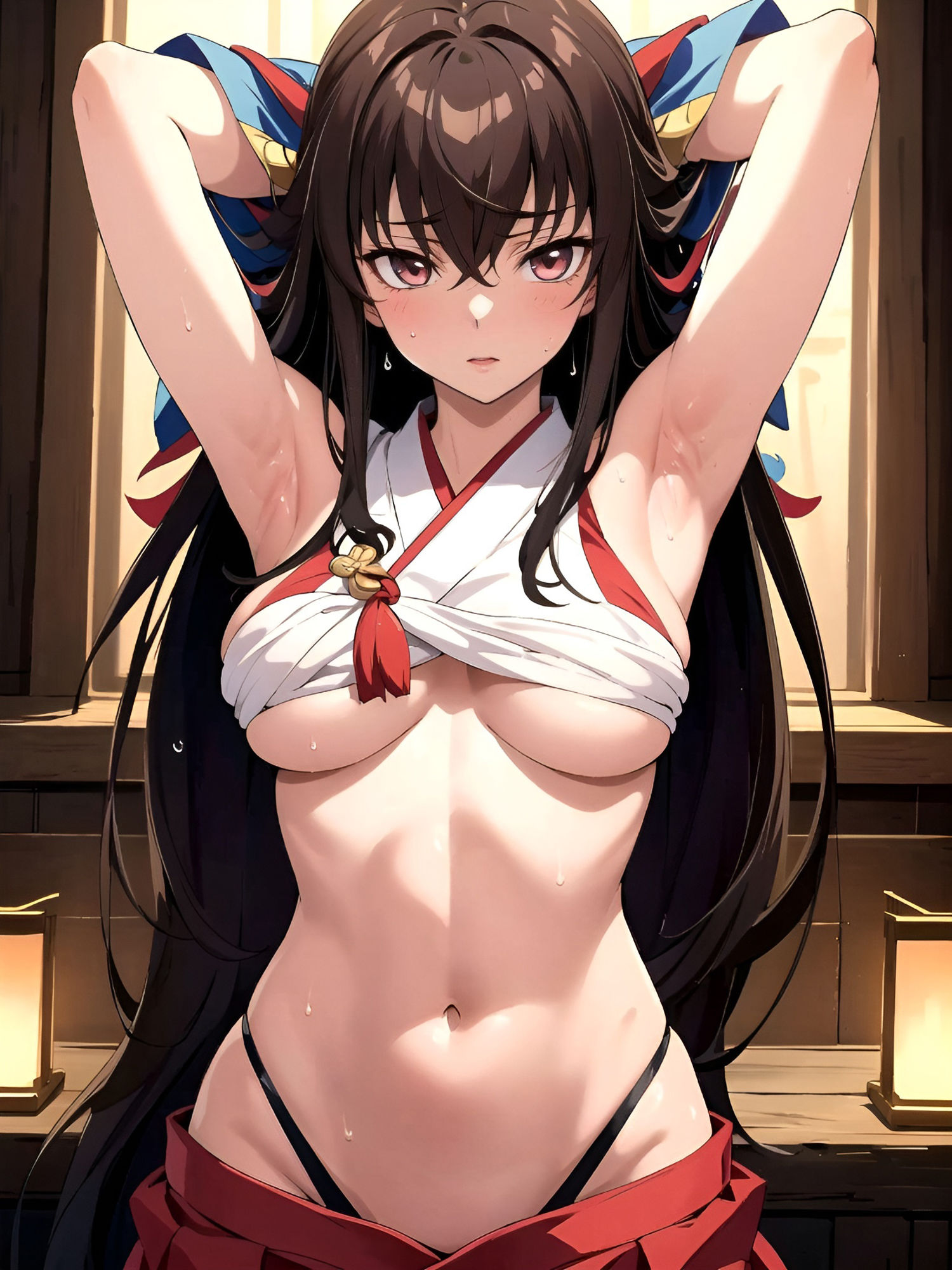 サンプル画像3:伝統的な祭りという言い訳でエッチな事をさせられる女子達（乳合わせ強化バージョン！）2nd(フェチコン) [d_469518]