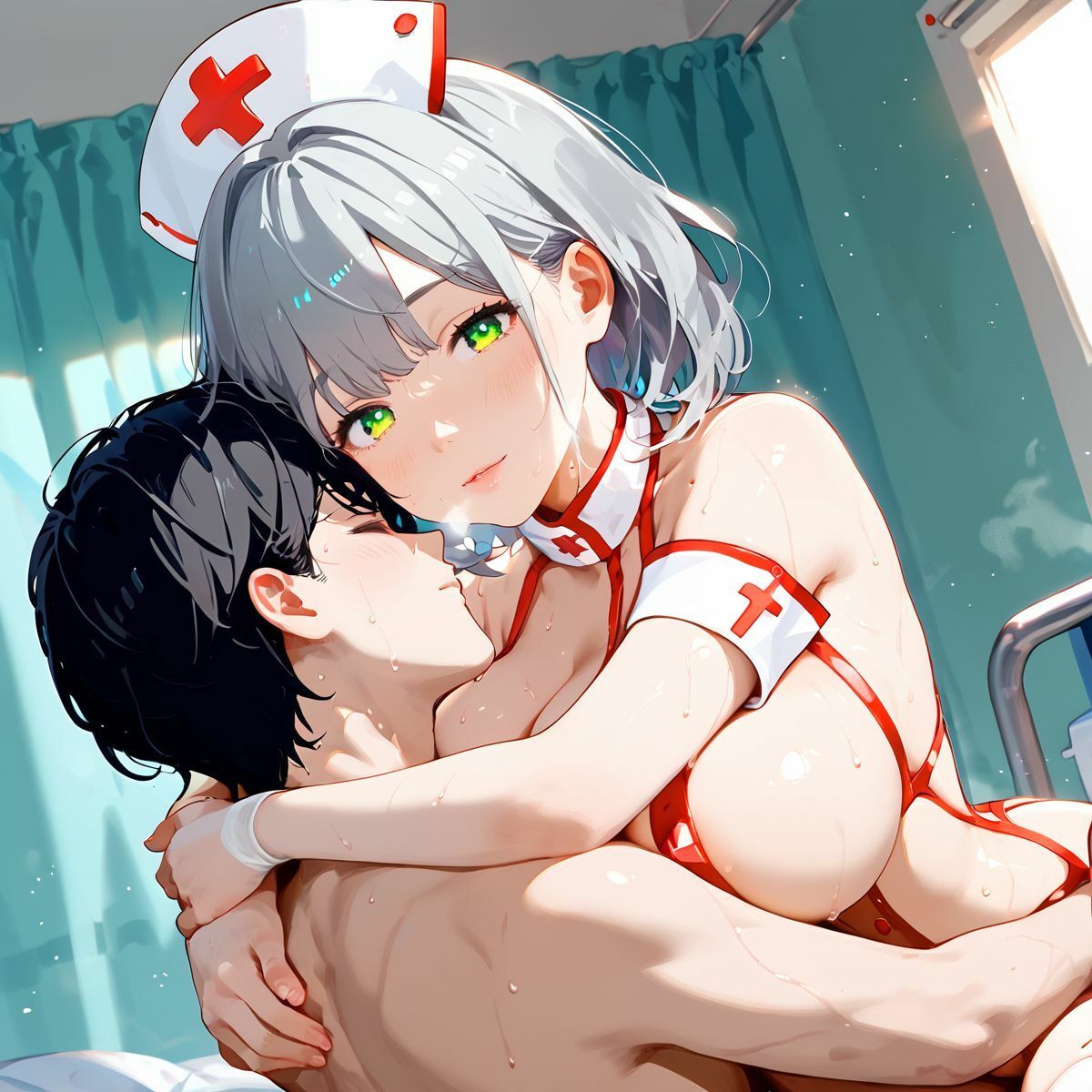 サンプル画像3:もちふわ美女ナース、搾精のお時間です02(みたらしあんこ) [d_469543]