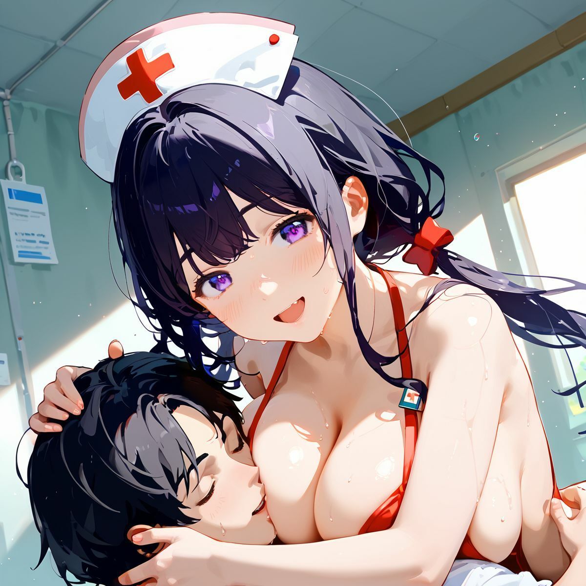 サンプル画像5:もちふわ美女ナース、搾精のお時間です05(みたらしあんこ) [d_469549]