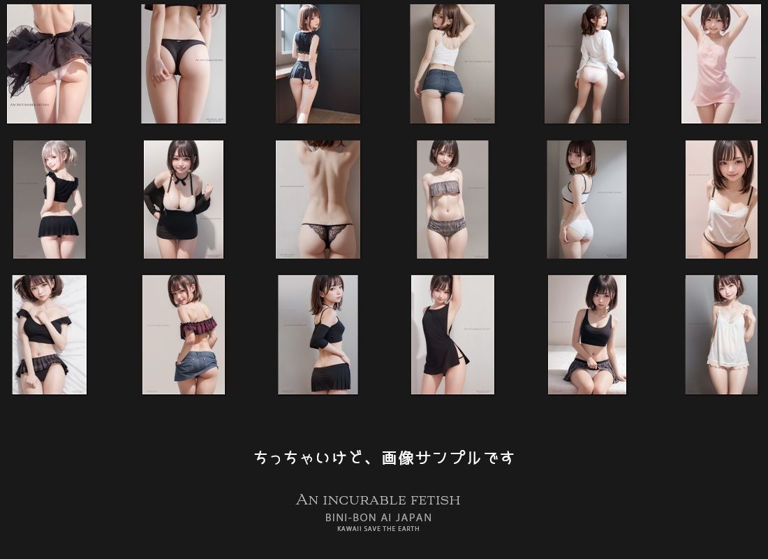 サンプル画像3:ふぇち専用3D画像集【An incurable fetish】(BINI-BON AI JAPAN) [d_469607]