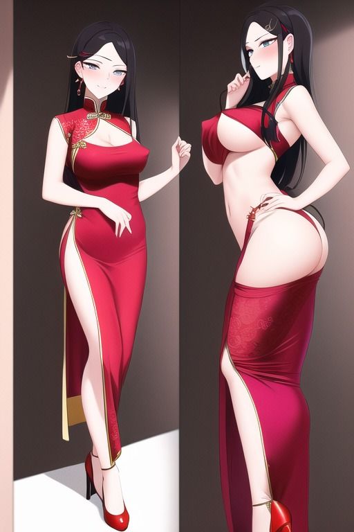 サンプル画像6:スリットを超えて、布になる(潮吹きジョニー) [d_469679]