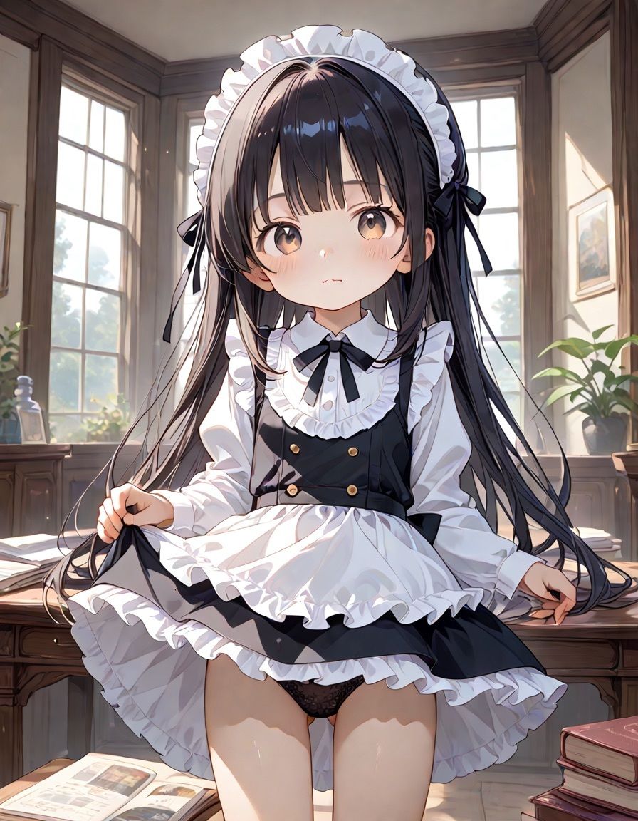 サンプル画像1:メイドさんのパンティー事情(エッチな森のくまさん) [d_469854]