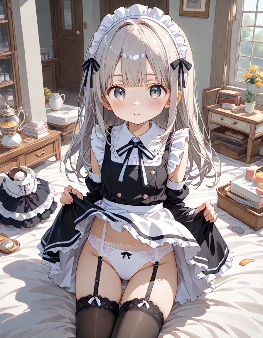 サンプル画像3:メイドさんのパンティー事情(エッチな森のくまさん) [d_469854]