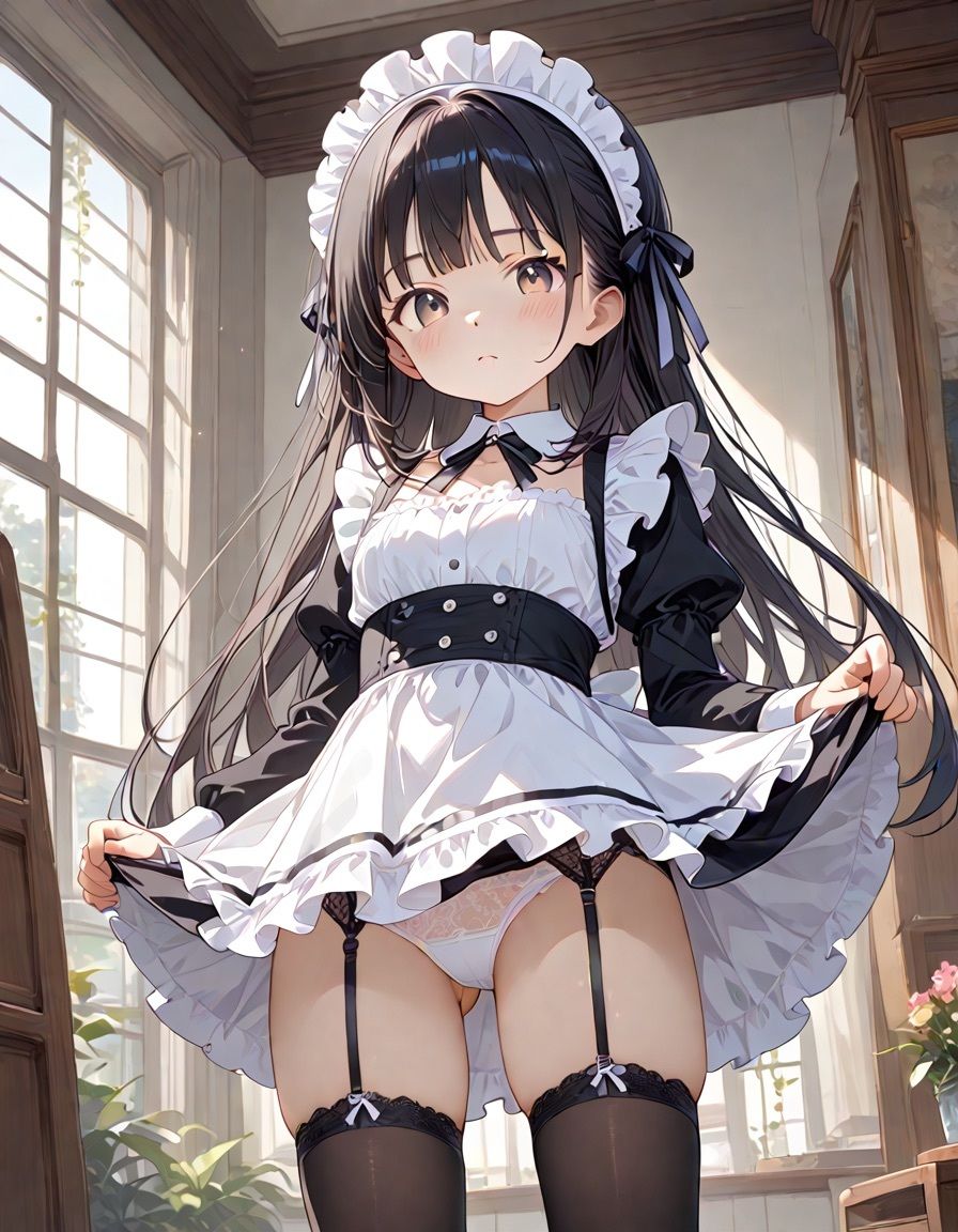 サンプル画像4:メイドさんのパンティー事情(エッチな森のくまさん) [d_469854]