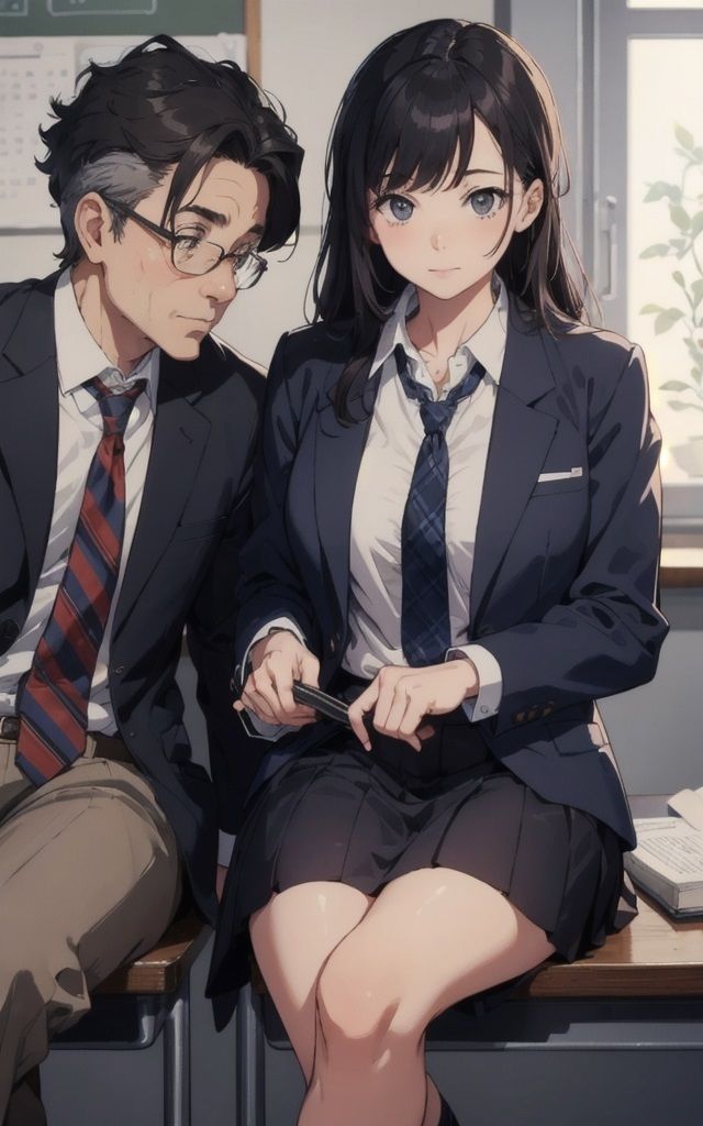 サンプル画像1:先生におしおきされて(AIマジカルタウン) [d_469926]