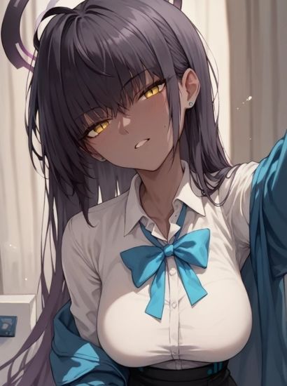 サンプル画像1:ブルーアーカイブの角楯カリンから送られてきた自撮り写真(自撮りサークル  イカスミ工房) [d_469987]