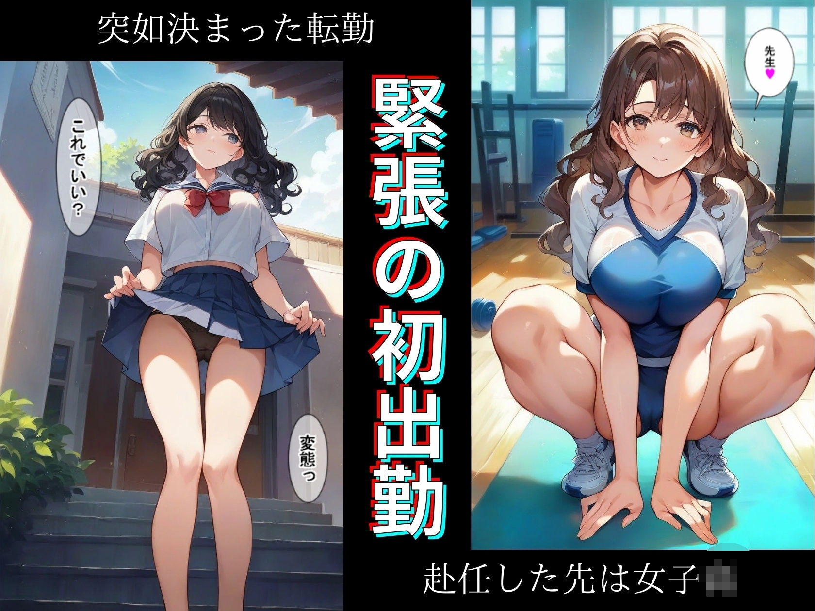 サンプル画像2:赴任した痴女ばかりの女子〇でハメ放題！？〜盛んな女子校生の性教育担当に〜(7Lab) [d_470287]