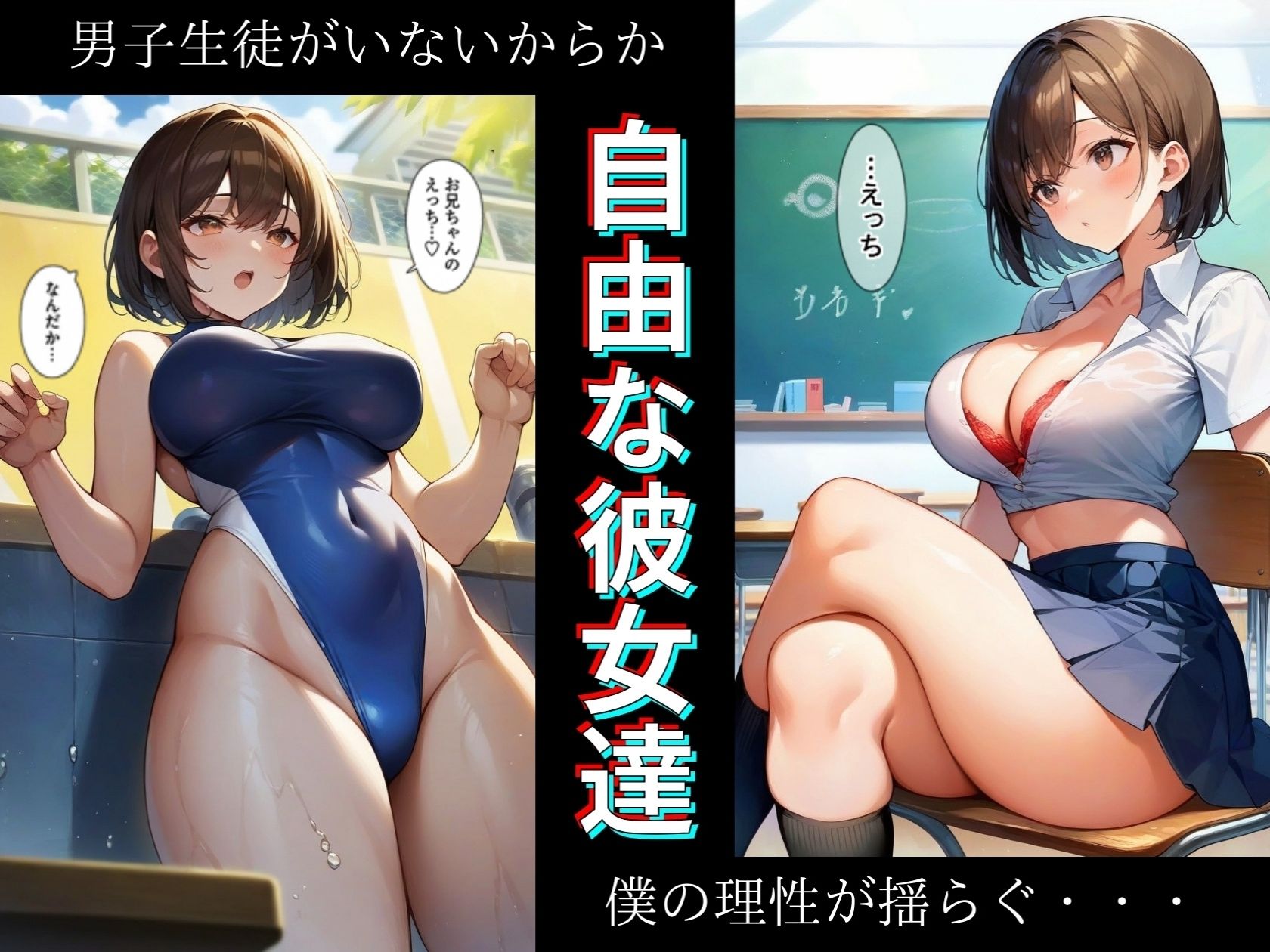 サンプル画像3:赴任した痴女ばかりの女子〇でハメ放題！？〜盛んな女子校生の性教育担当に〜(7Lab) [d_470287]