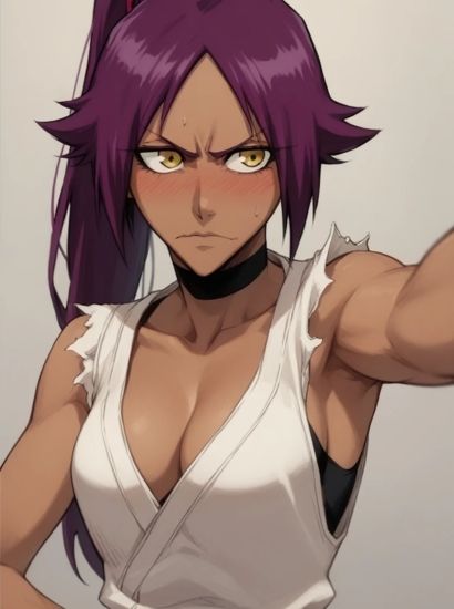 サンプル画像1:BLEACHの四楓院 夜一から送られてきた自撮り写真(自撮りサークル  イカスミ工房) [d_470400]