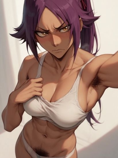 サンプル画像2:BLEACHの四楓院 夜一から送られてきた自撮り写真(自撮りサークル  イカスミ工房) [d_470400]