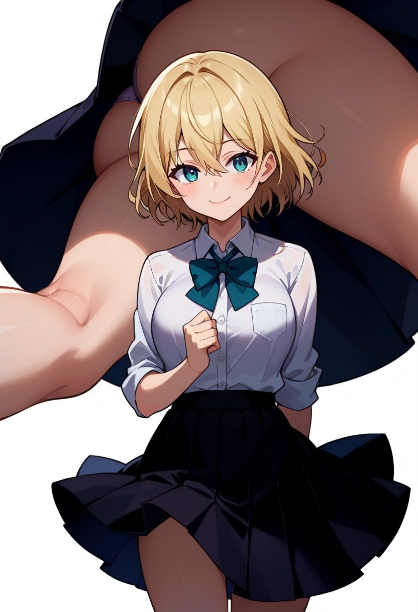 サンプル画像4:JK制服×逆さ CG集(白水亭) [d_470442]