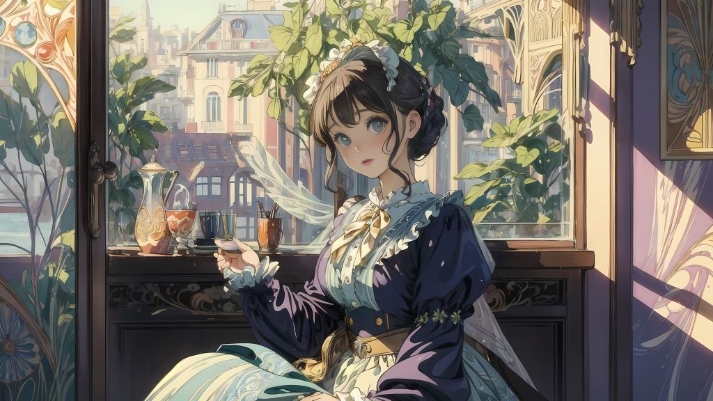 サンプル画像1:ロ○ィタとアールヌーボー(こがねトワイライト) [d_470472]