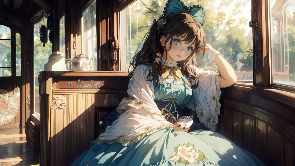 サンプル画像2:ロ○ィタとアールヌーボー(こがねトワイライト) [d_470472]