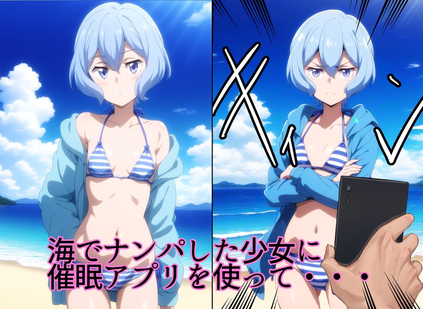 サンプル画像1:恋愛催●〜キ〇マ・シア編〜(AI＆EI) [d_470540]