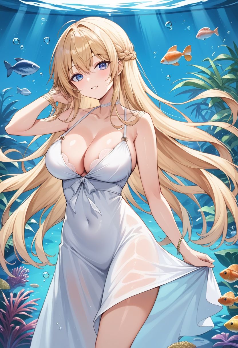 サンプル画像2:爆乳お嬢様の極上ご奉仕のはずが・・・(チョコ付バナナ) [d_470546]