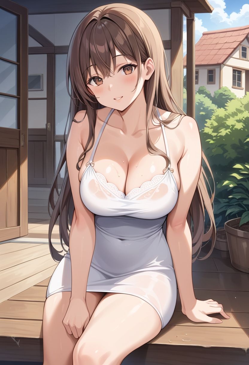 サンプル画像3:爆乳お嬢様の極上ご奉仕のはずが・・・(チョコ付バナナ) [d_470546]