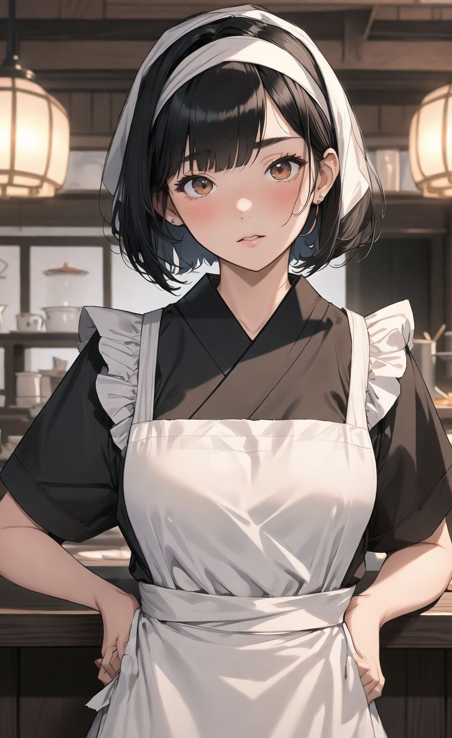 サンプル画像1:AIイラストCG集4 居酒屋の看板娘(ドンガラ) [d_470561]