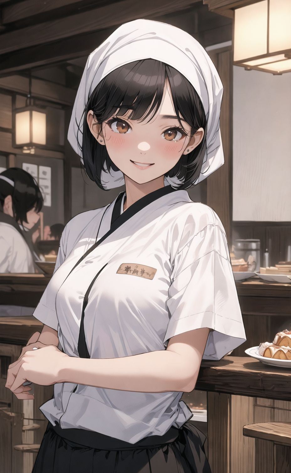 サンプル画像2:AIイラストCG集4 居酒屋の看板娘(ドンガラ) [d_470561]