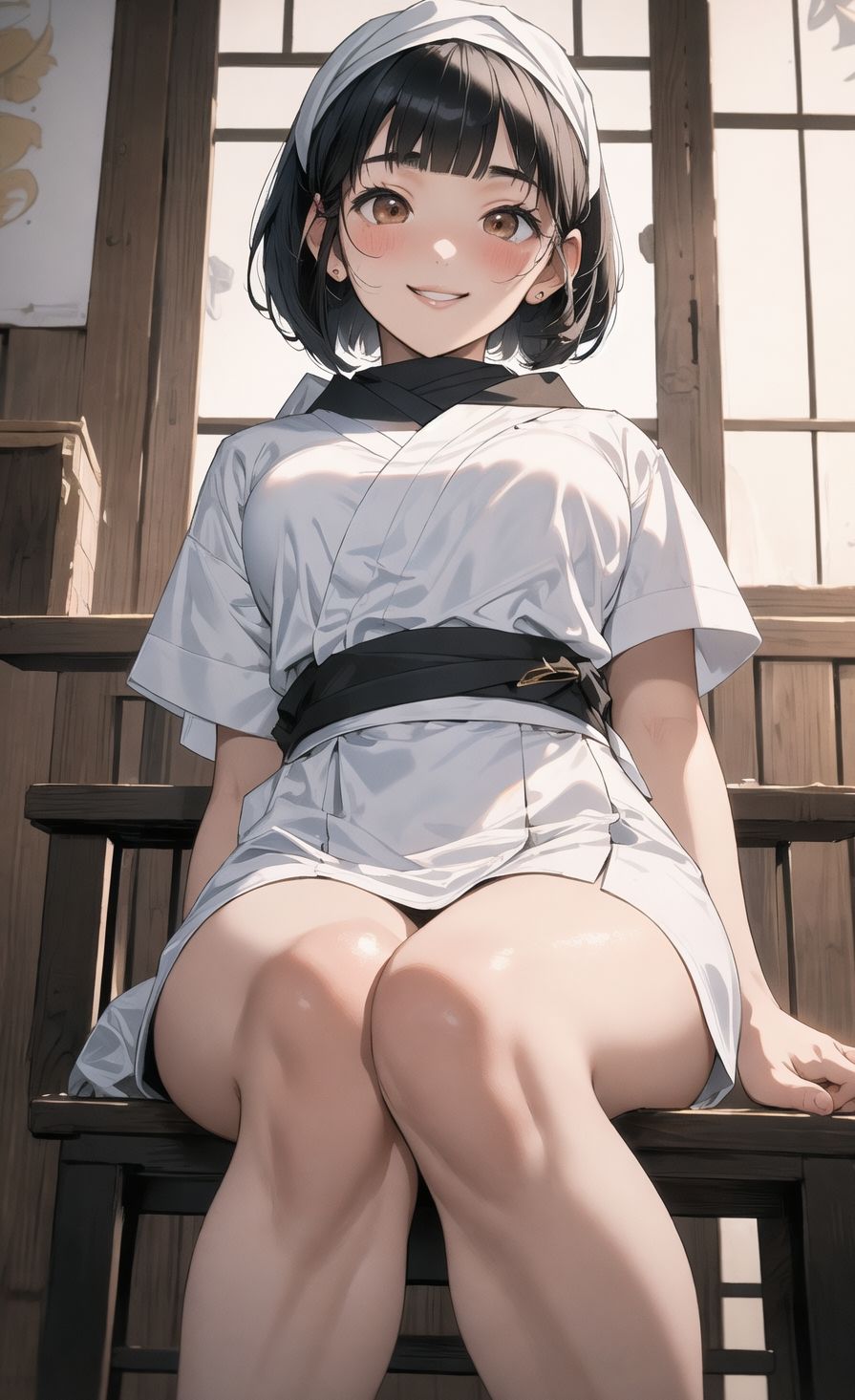 サンプル画像3:AIイラストCG集4 居酒屋の看板娘(ドンガラ) [d_470561]