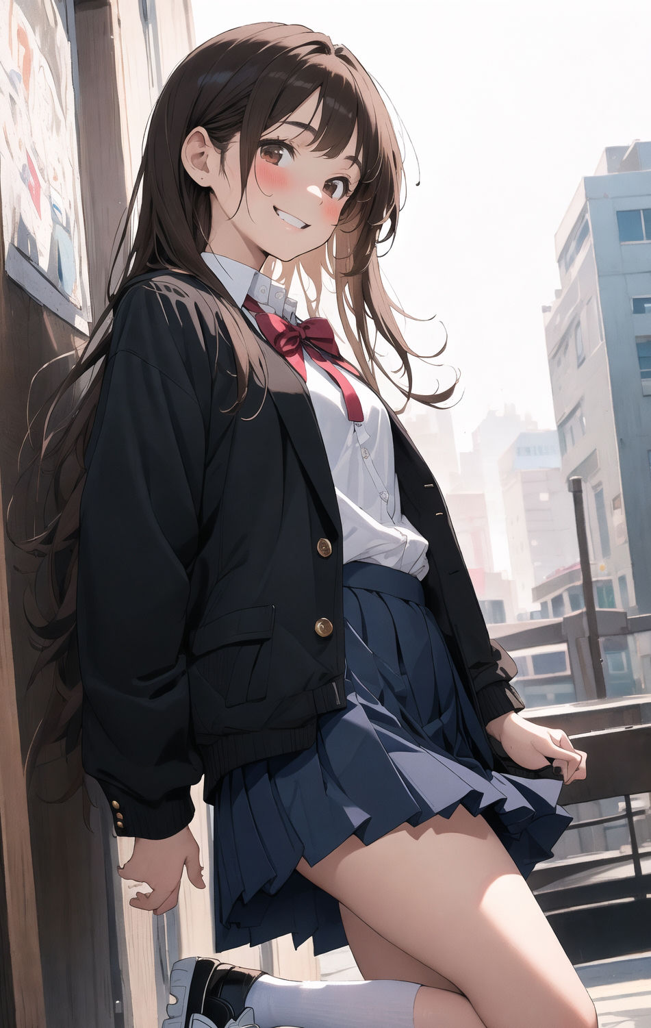 サンプル画像6:AIイラストCG集5 ある女子校生の一日(ドンガラ) [d_470735]