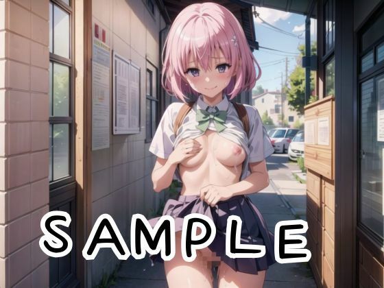 サンプル画像2:露出っ子×モモ〜内緒の性癖、あなたとだけ楽しんじゃう〜(ぽんぽこパンツ) [d_470847]