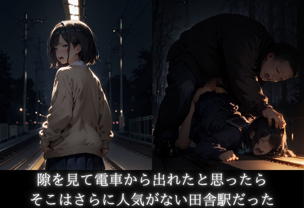 ロりJKに種付けプレスをかましまくるー痴●列車編Iー