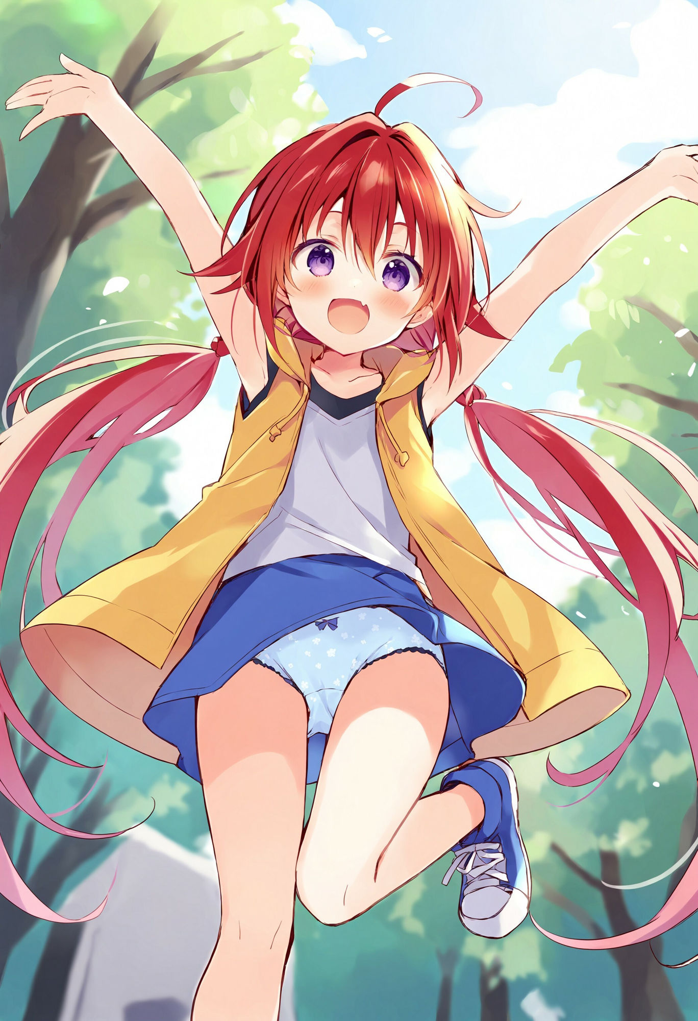 サンプル画像1:パンモロしている元気な妹(でのいず) [d_470920]