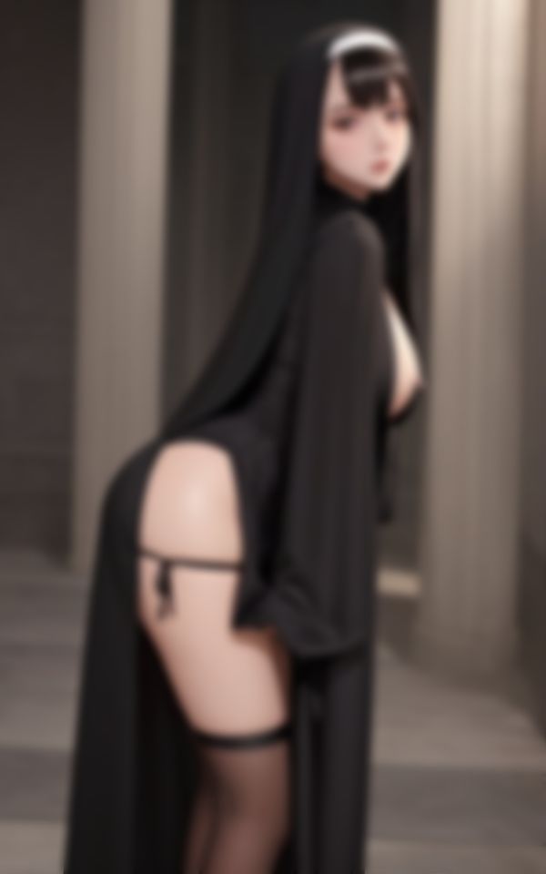 サンプル画像3:エチエチ淫らな巨乳シスターの挑発的淫乱ポーズ集(妄想AI美女) [d_471030]