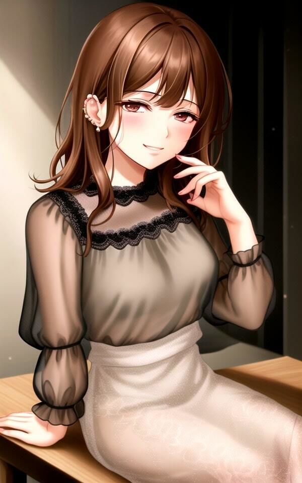 サンプル画像1:酒場にいる魅了する女性(天然アワビ) [d_471048]