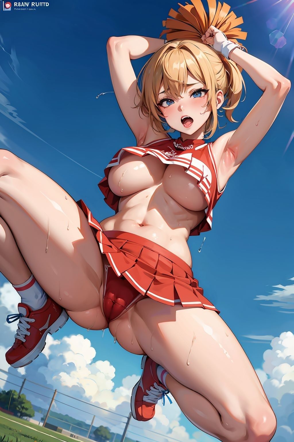 サンプル画像6:汗だく全力！！巨乳チアガール2(巨肉メグ) [d_471081]