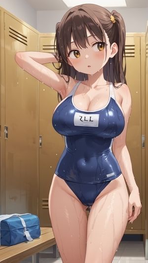 サンプル画像3:スク水巨乳の生徒に我慢できなくて(RIURIU) [d_471200]