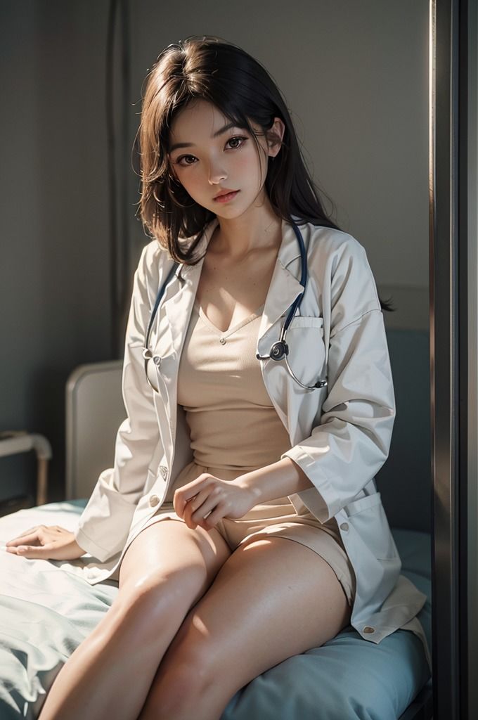 サンプル画像4:【美人女医編】AIコスプレグラビア写真集_Vol.1(夢幻イメージ) [d_471208]