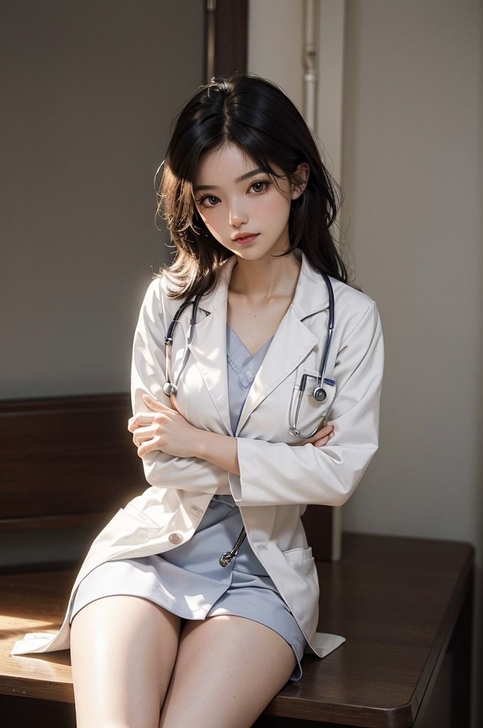 サンプル画像5:【美人女医編】AIコスプレグラビア写真集_Vol.1(夢幻イメージ) [d_471208]