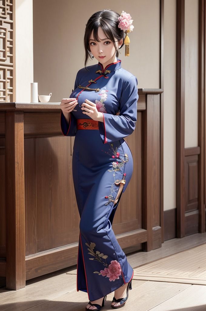 サンプル画像5:【チャイナ服美人特集】AIグラビアコスプレ写真集(夢幻イメージ) [d_471216]