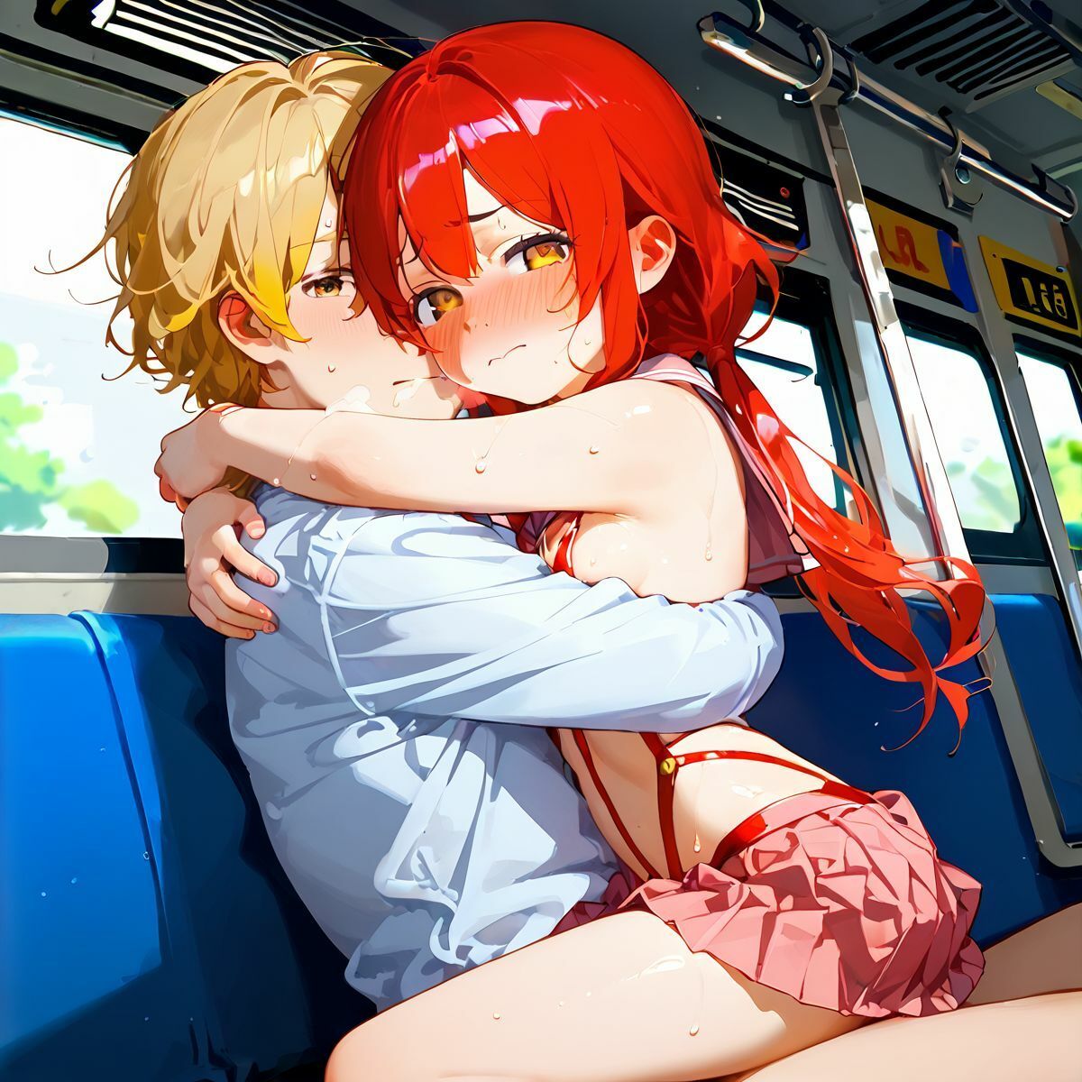 サンプル画像6:ちっぱい娘、電車痴●に沼る01(ロリもち) [d_471234]