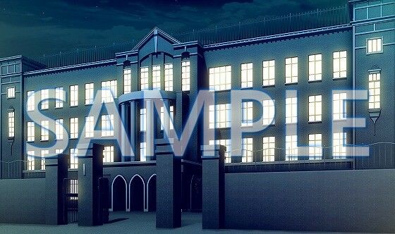 サンプル画像3:【背景素材】学園 外観（開門）（6175_bg03b）【時間差分あり】(XERO) [d_471265]