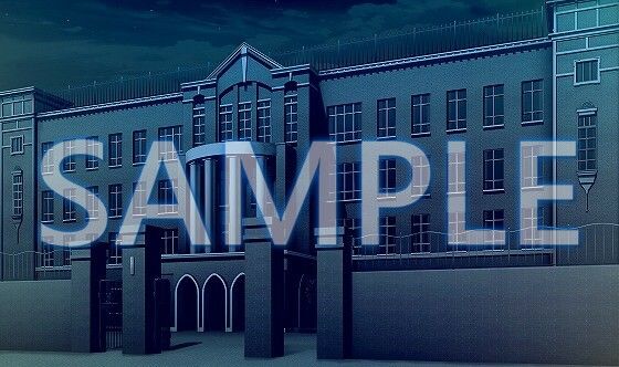 サンプル画像4:【背景素材】学園 外観（開門）（6175_bg03b）【時間差分あり】(XERO) [d_471265]