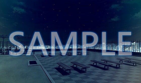 サンプル画像3:【背景素材】屋上（6175_bg06）【時間差分あり】(XERO) [d_471274]