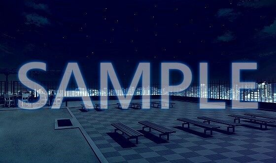 サンプル画像4:【背景素材】屋上（6175_bg06）【時間差分あり】(XERO) [d_471274]