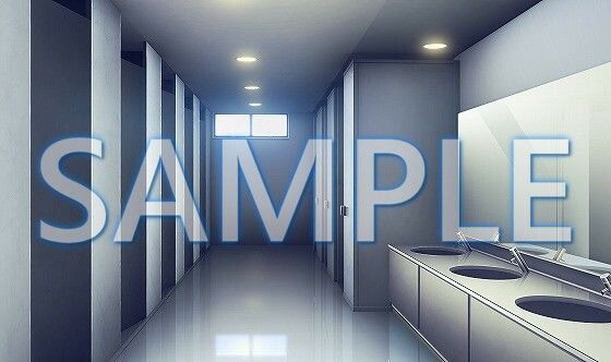 サンプル画像1:【背景素材】女子トイレ（6175_bg07）【時間差分あり】(XERO) [d_471276]