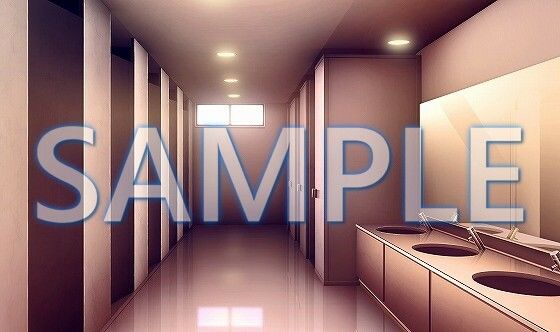 サンプル画像2:【背景素材】女子トイレ（6175_bg07）【時間差分あり】(XERO) [d_471276]