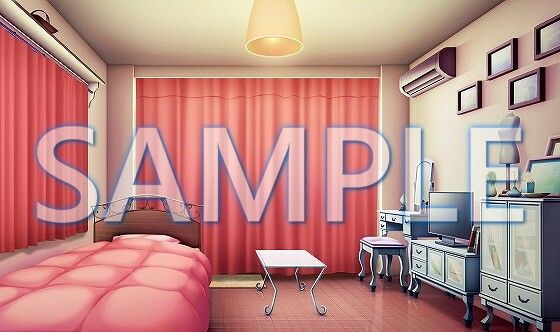 サンプル画像3:【背景素材】女の子の部屋（6175_bg08）【時間差分あり】(XERO) [d_471277]